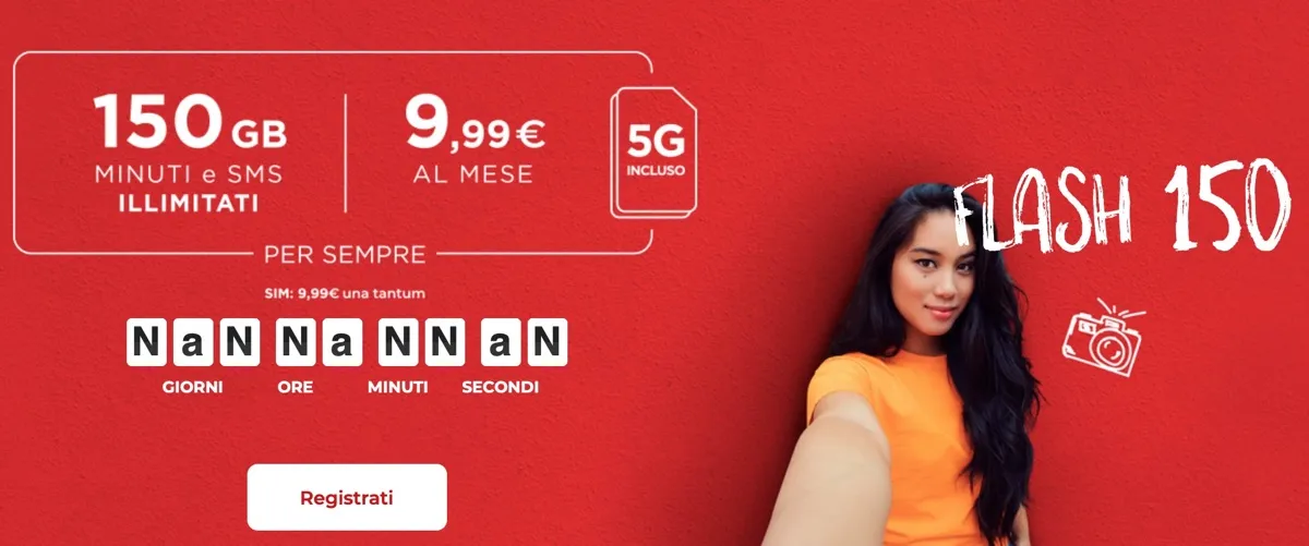 iliad rilancia l’offerta Flash 150 a tempo limitato iliad rilancia l’offerta Flash 150 a tempo limitato