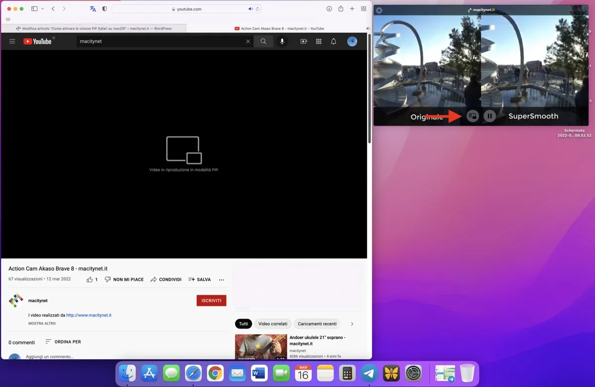 Come attivare la visione PiP Safari su macOS Come attivare la visione PiP Safari su macOS