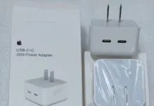 Apple, prime foto delle scatole del caricatore USB-C doppio