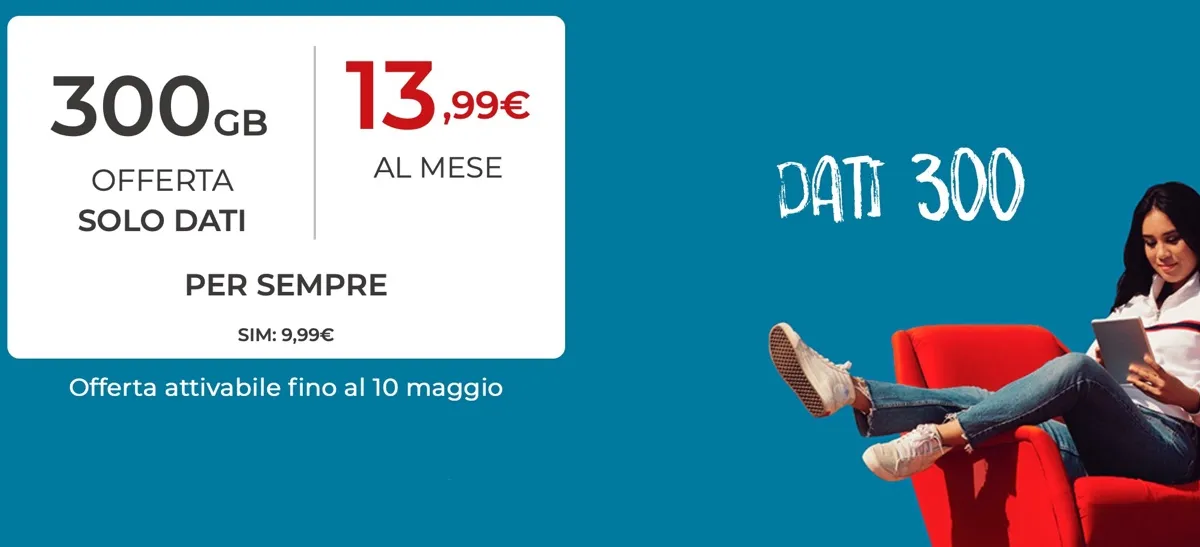 iliad taglia il filo con la prima offerta solo dati da 300 GB iliad taglia il filo con la prima offerta solo dati da 300 GB