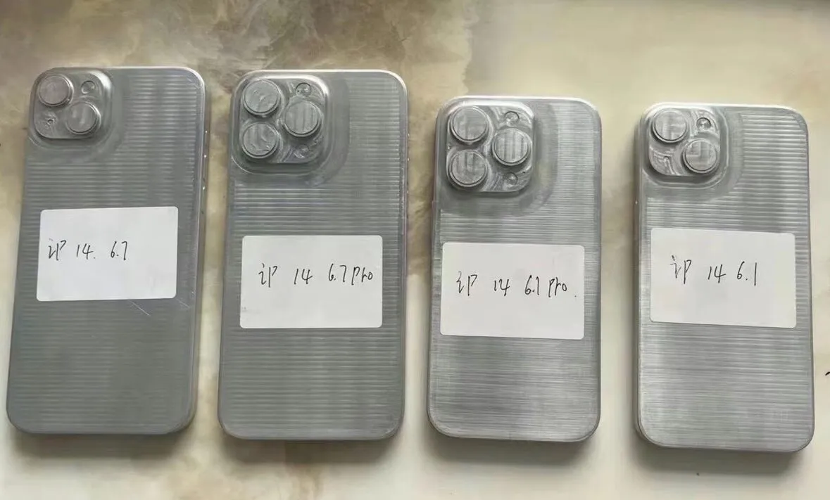 iPhone 14, gli stampi confermano dimensioni e differenze iPhone 14, gli stampi confermano dimensioni e differenze