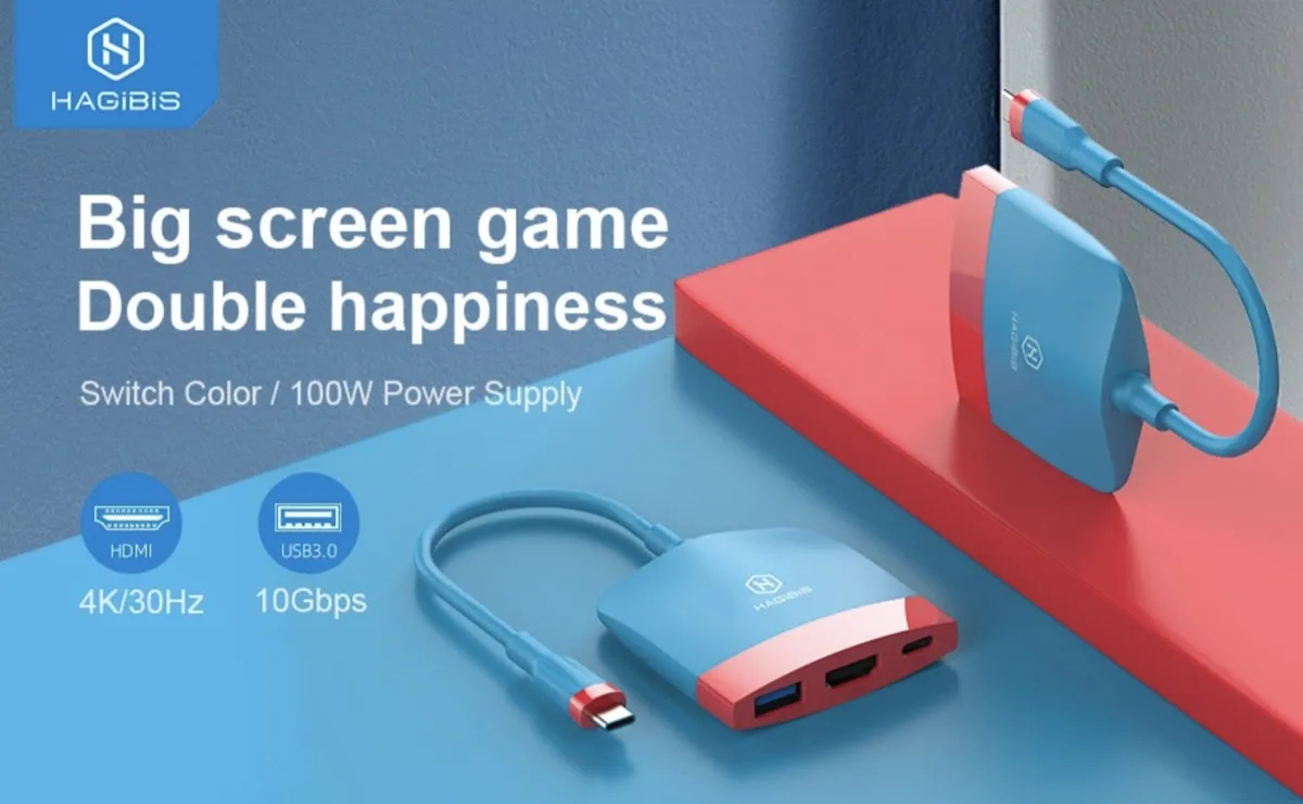 La dock portatile per Nintendo Switch costa solo 18 euro