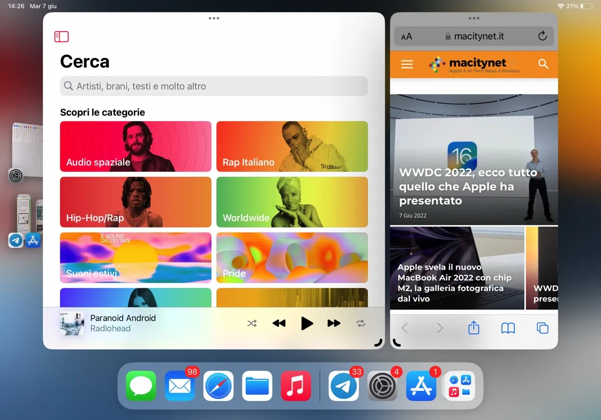 Come funziona Stage Manager su iPadOS 16