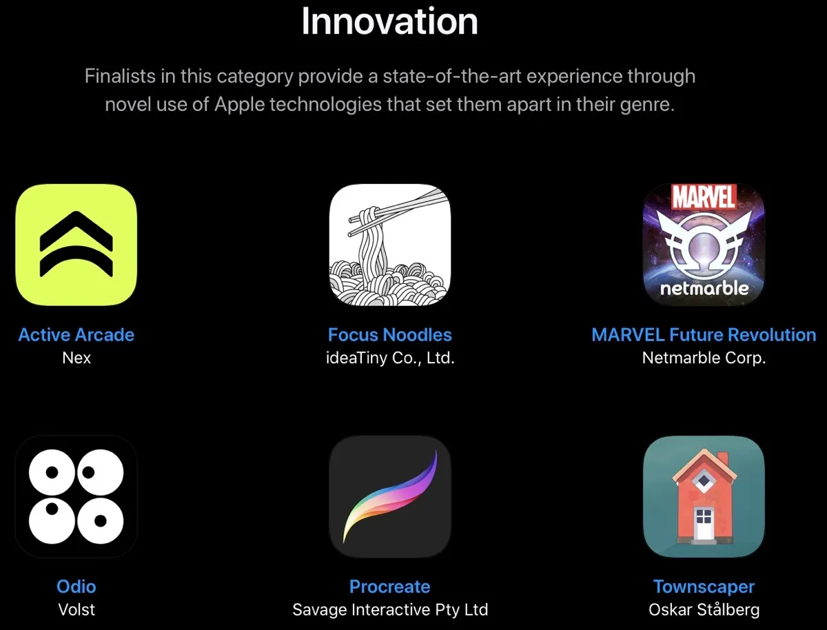 Apple annuncia i finalisti Apple Design Award WWDC 2022 Apple annuncia i finalisti Apple Design Award WWDC 2022