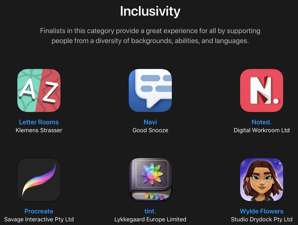 Apple annuncia i finalisti Apple Design Award WWDC 2022 Apple annuncia i finalisti Apple Design Award WWDC 2022