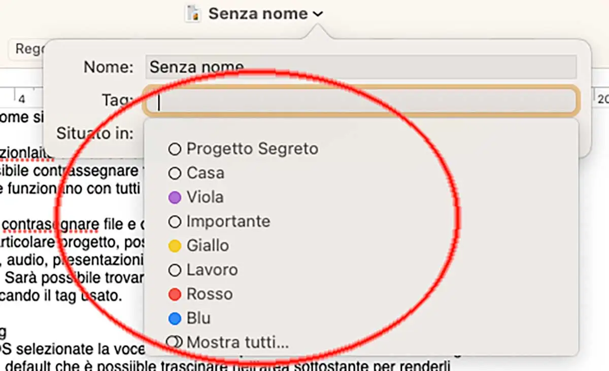 A cosa servono e come si usano i tag nel Finder di macOS A cosa servono e come si usano i tag nel Finder di macOS