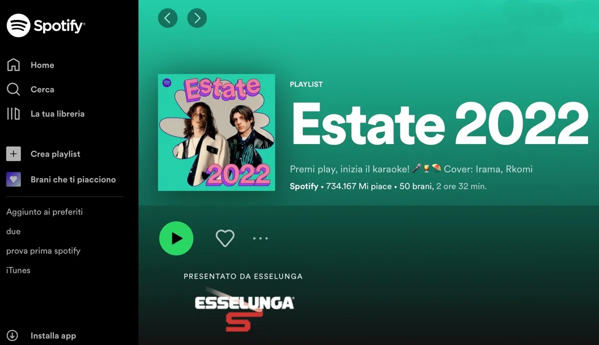 Spotify rinfresca con canzoni e playlist Estate 2022 Spotify rinfresca con canzoni e playlist Estate 2022