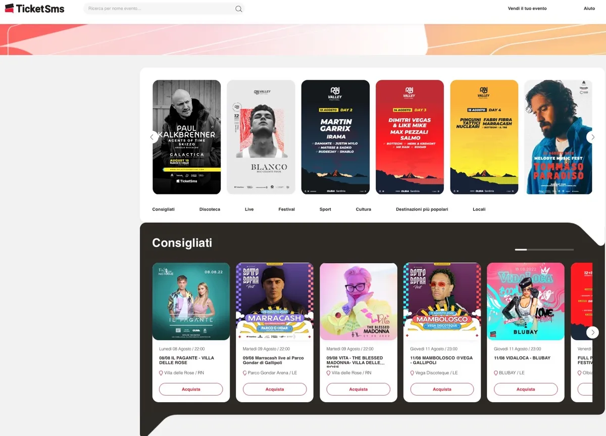 TicketSms rivende i biglietti di chi non può partecipare a un evento