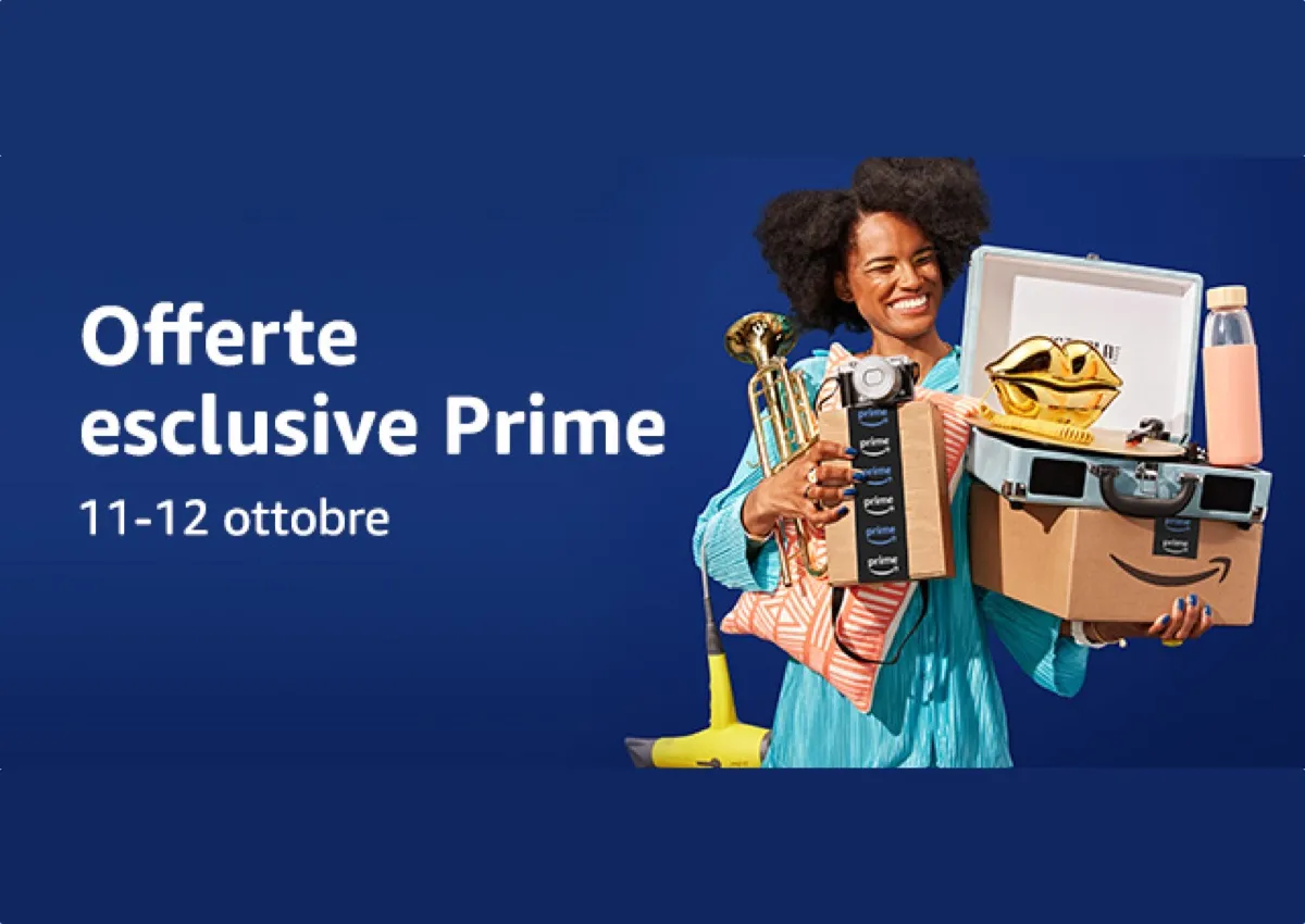 Amazon annuncia offerte esclusive Prime l’ 11 e 12 ottobre Amazon annuncia offerte esclusive Prime l’ 11 e 12 ottobre
