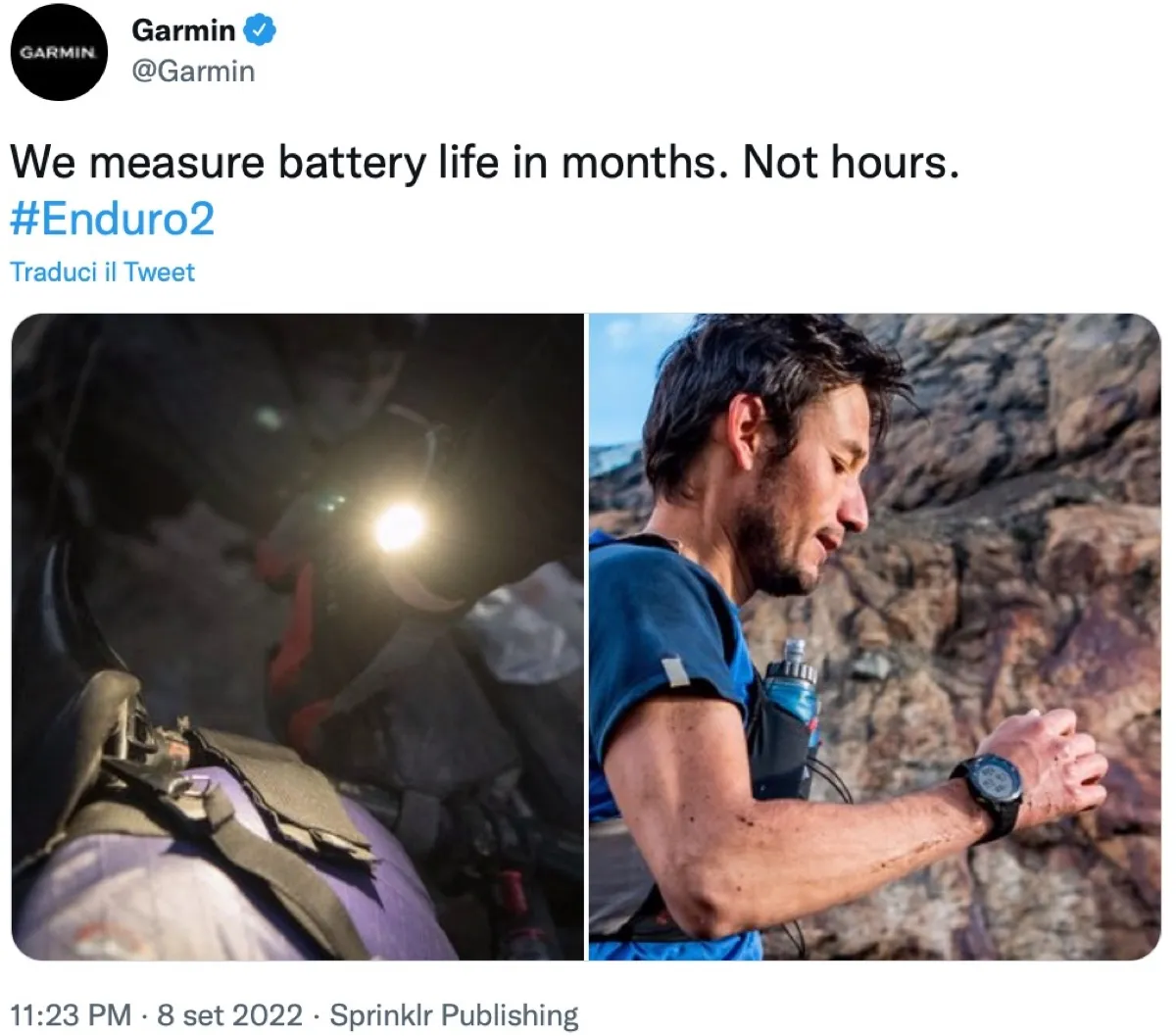 Garmin punzecchia Apple Watch Ultra sull’autonomia Garmin punzecchia Apple Watch Ultra sull’autonomia