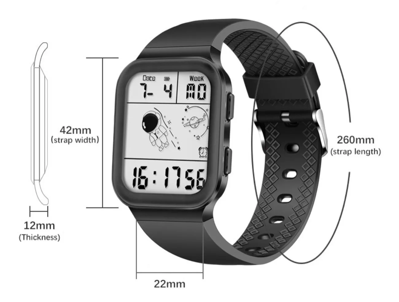 LIGE, elegante orologio al quarzo a 15,69 euro