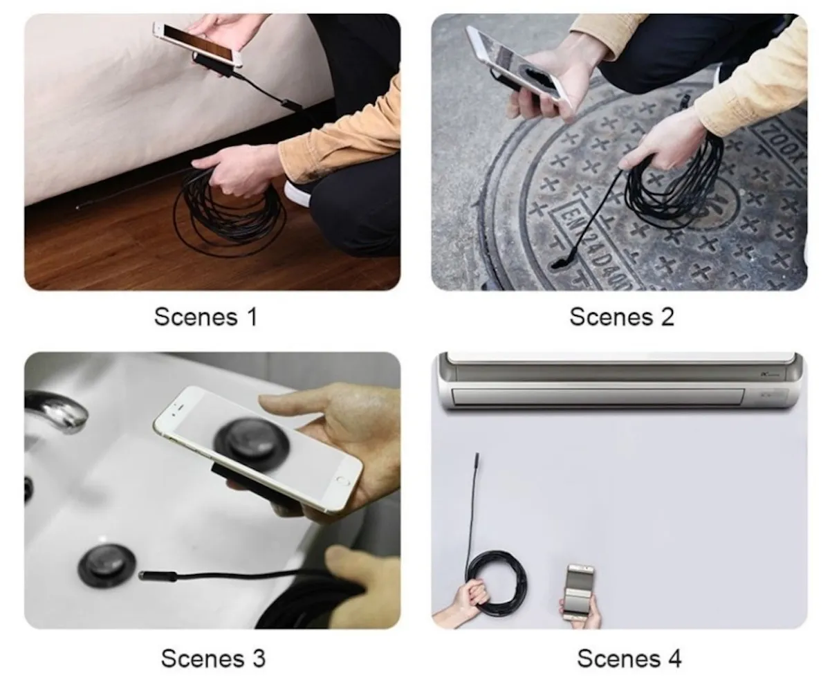 Solo 13 euro per la telecamera endoscopio su AliExpress Solo 13 euro per la telecamera endoscopio su AliExpress