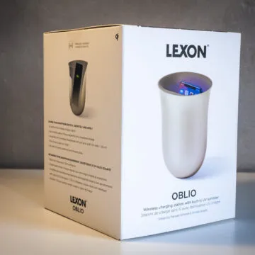 Recensione Lexon Oblio, stazione di ricarica wireless con santificazione bella anche in salotto