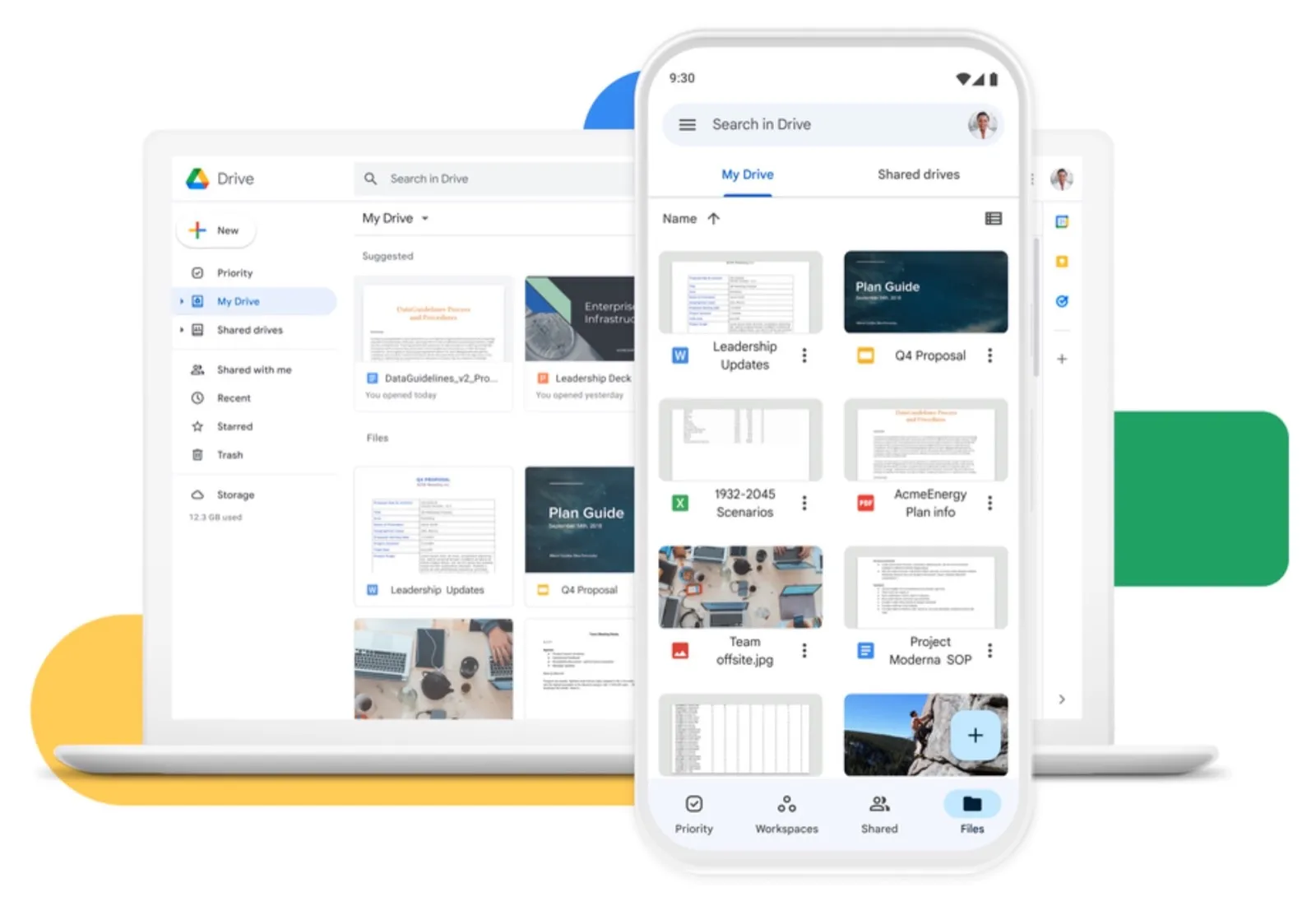 Google Workspace porta lo spazio cloud individuale da 15 GB a 1 TB Google Workspace porta lo spazio cloud individuale da 15 GB a 1 TB