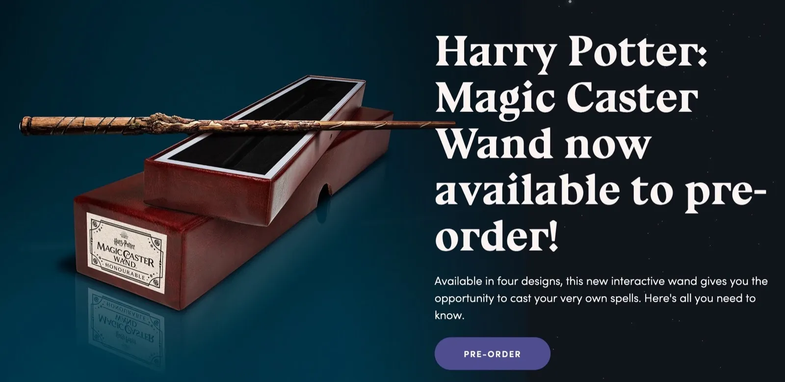 Harry Potter Magic Caster Wand, al via i preordini