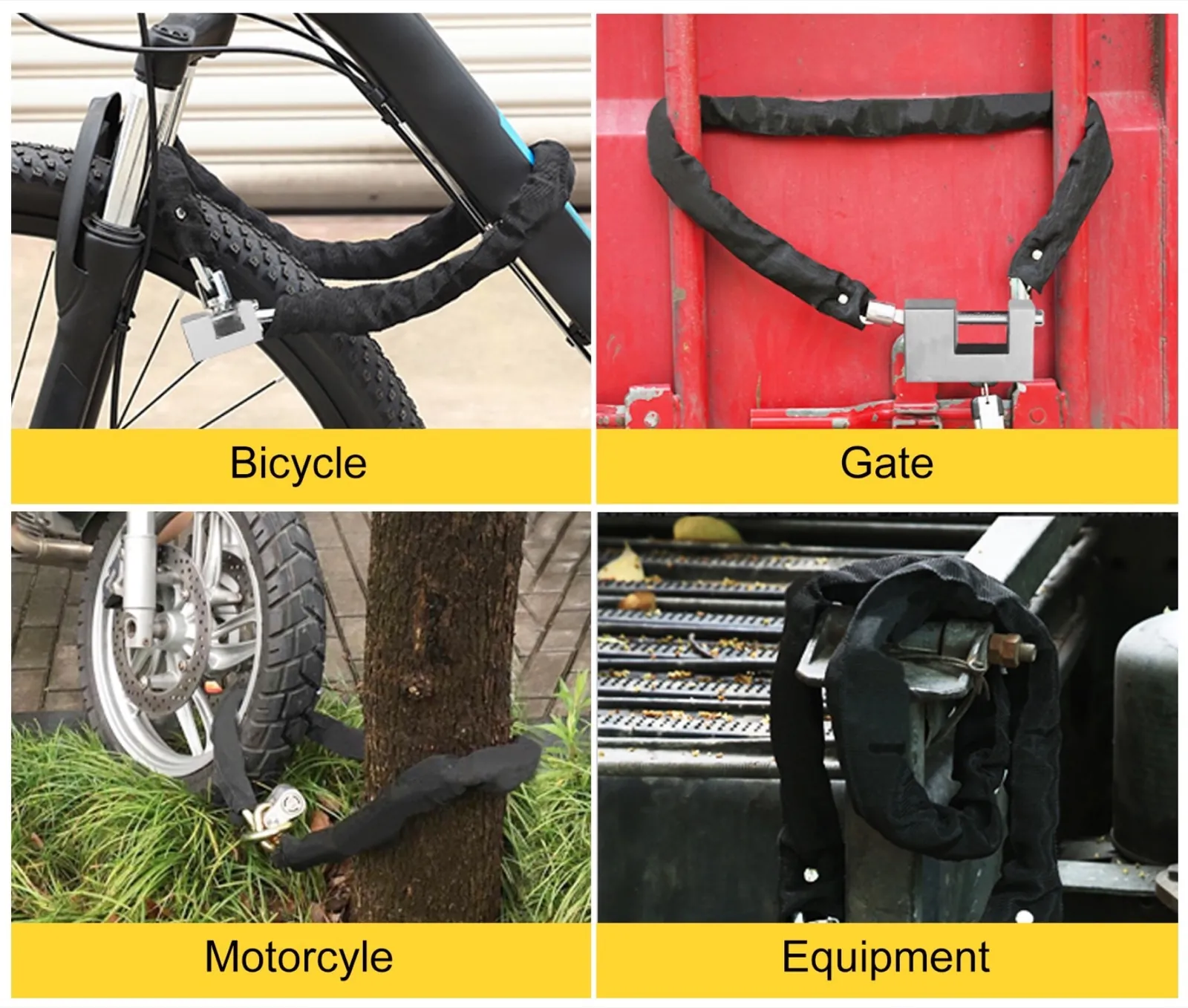 Catena VEVOR in acciaio con lucchetto in sconto a 14,69 € Catena VEVOR in acciaio con lucchetto in sconto a 14,69 €