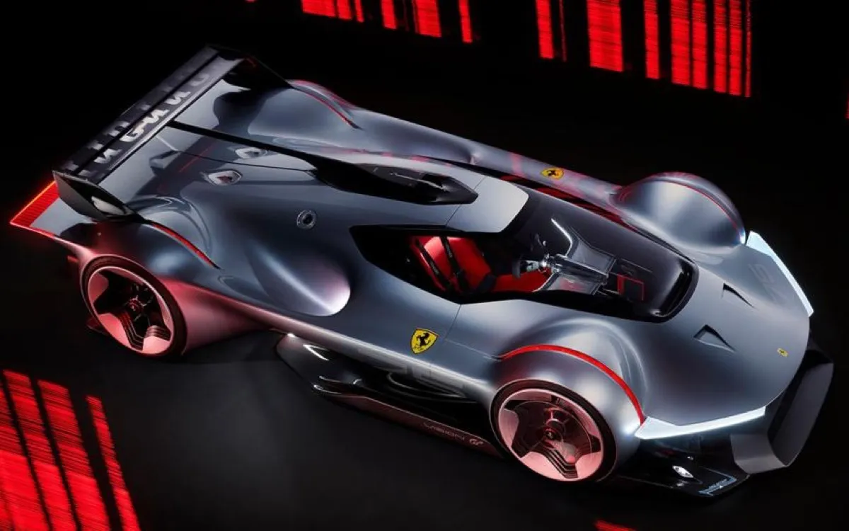 Ferrari Vision, il concept ibrido sfreccia in Gran Turismo 7
