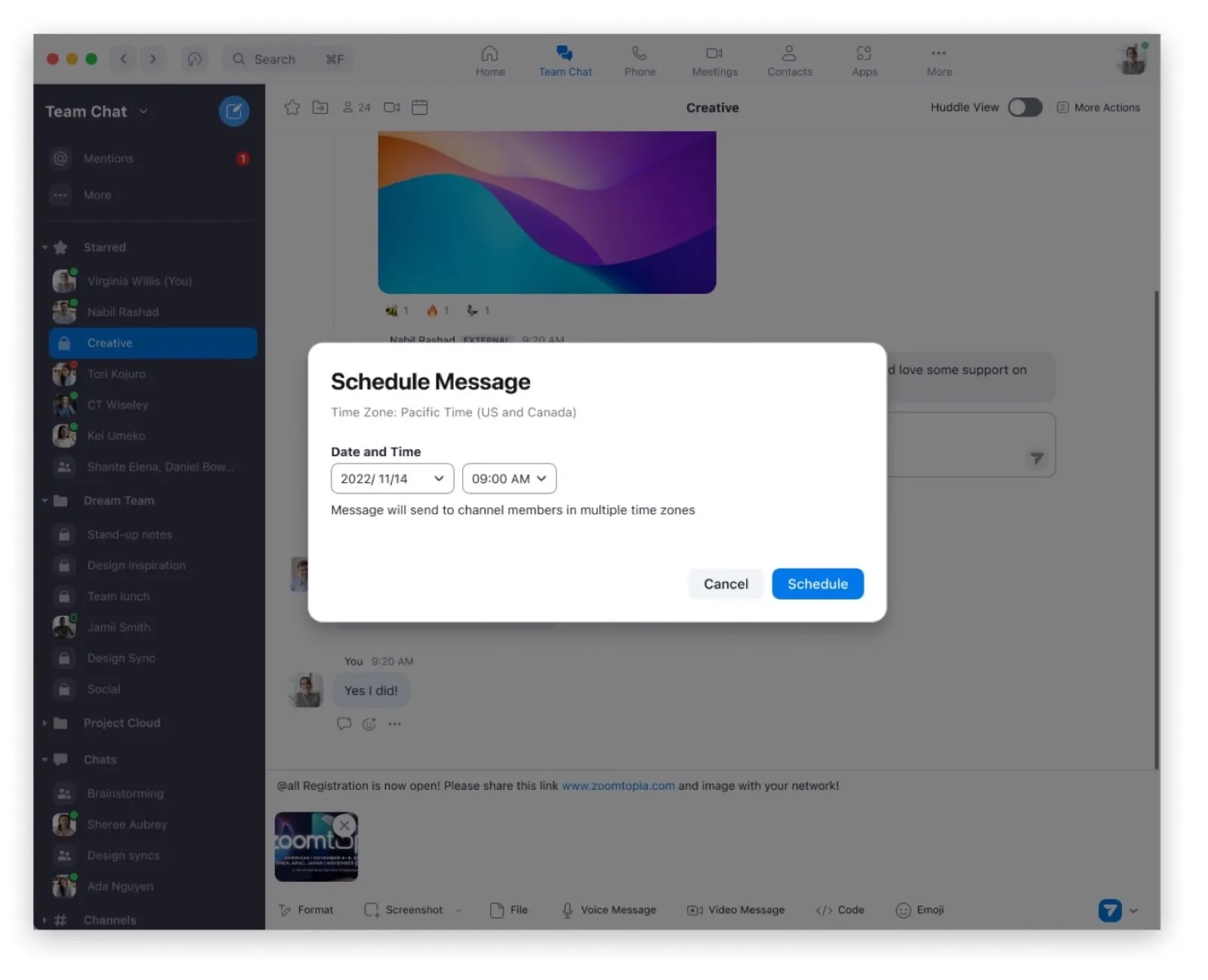 Zoom sfida i grandi con email e calendario Zoom sfida i grandi con email e calendario