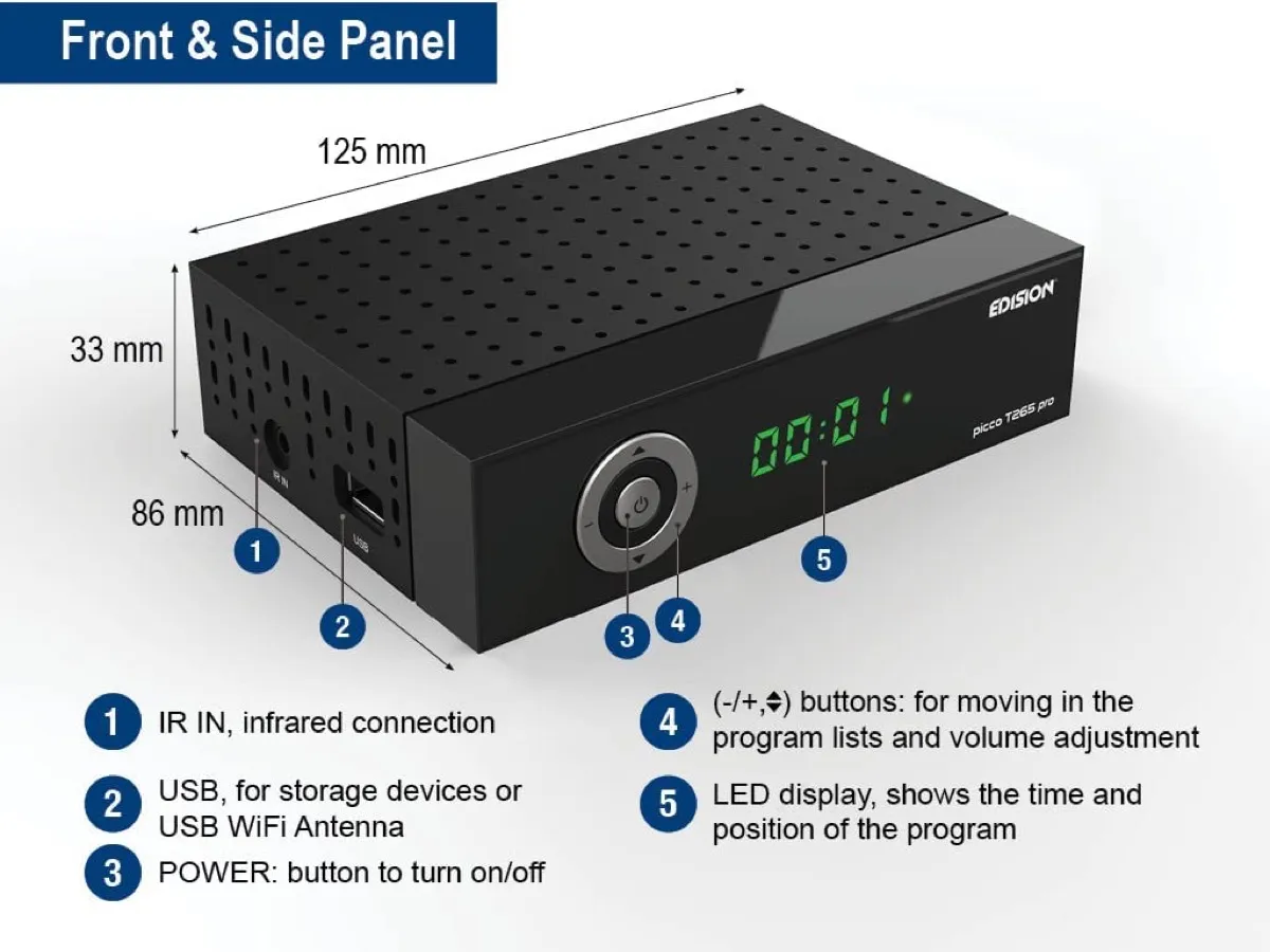 EDISION PICCO T265 Pro, il digitale terrestre pronto allo switch off EDISION PICCO T265 Pro, il digitale terrestre pronto allo switch off