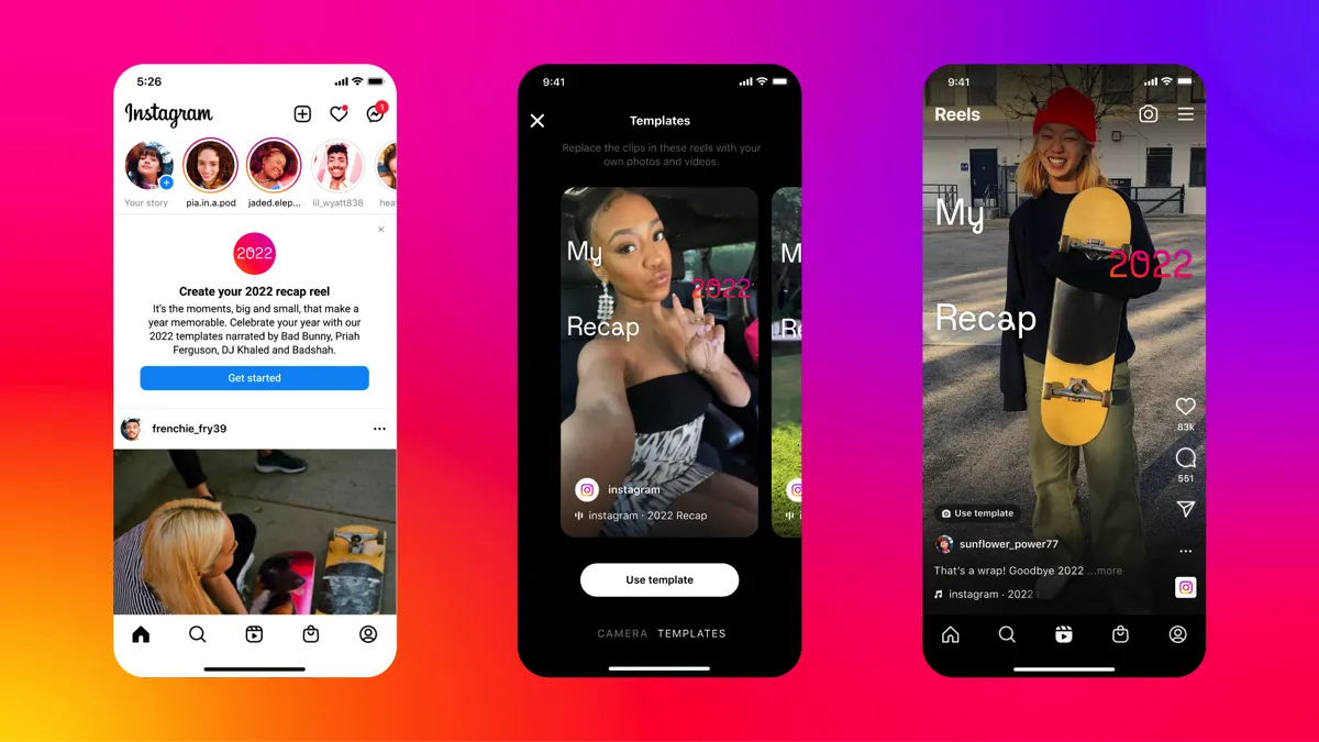 Instagram Recap 2022, i Reels più belli e modelli pronti da usare