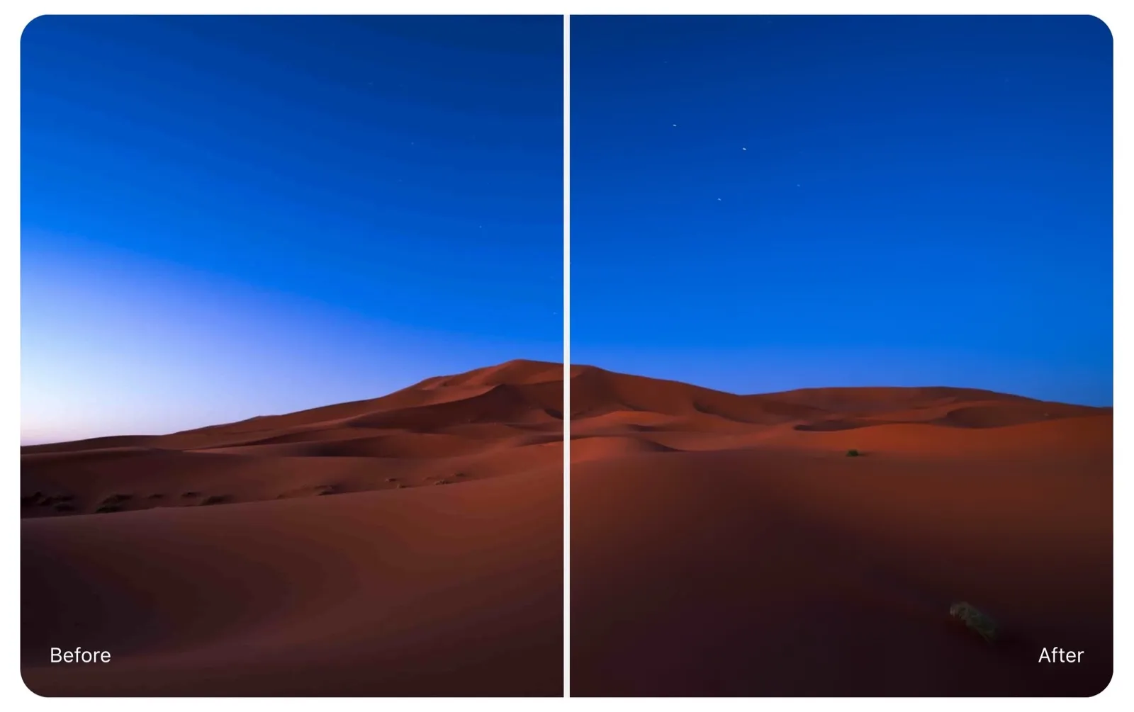 Pixelmator Pro elimina le bande di colore con l’AI