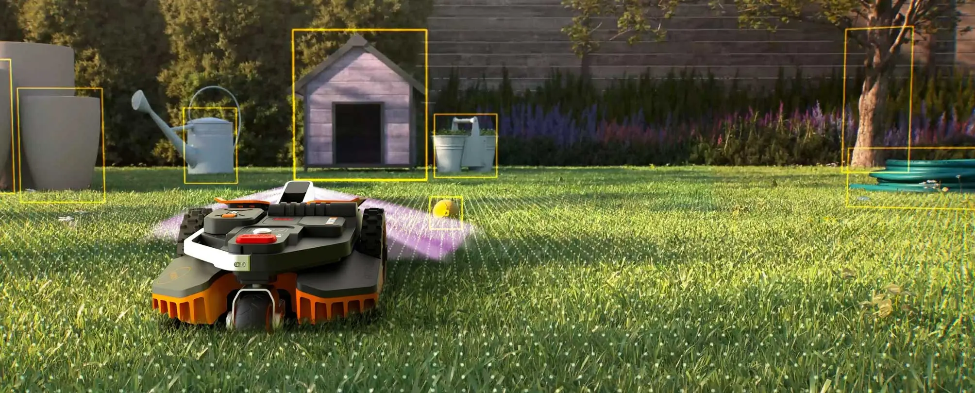 Landroid Vision Robotic è un tosaerba autonomo con funzionalità prese in preso dal mondo automotive