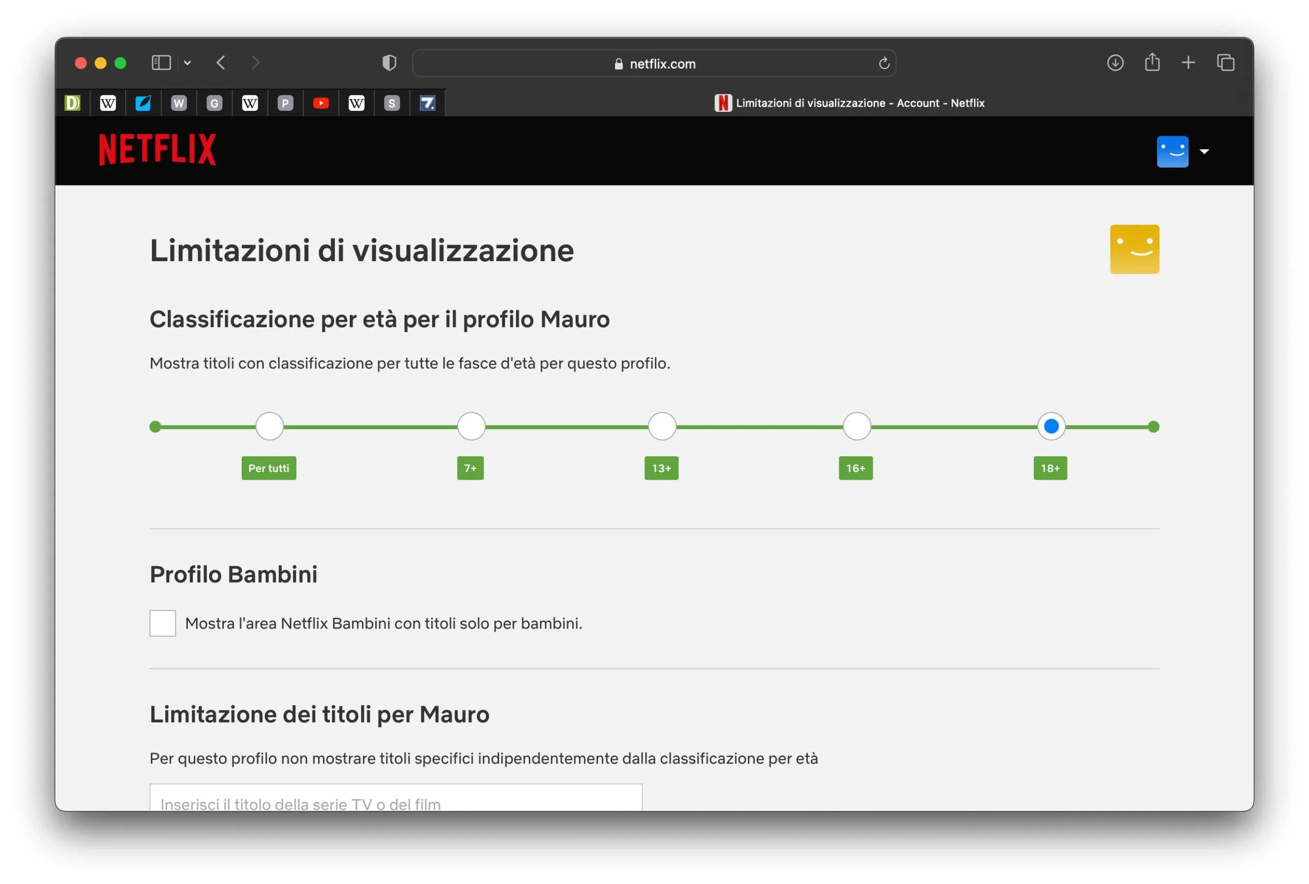 Netflix, come impostare manualmente limitazioni alla visualizzazione dei contenuti Netflix, come impostare manualmente limitazioni alla visualizzazione dei contenuti