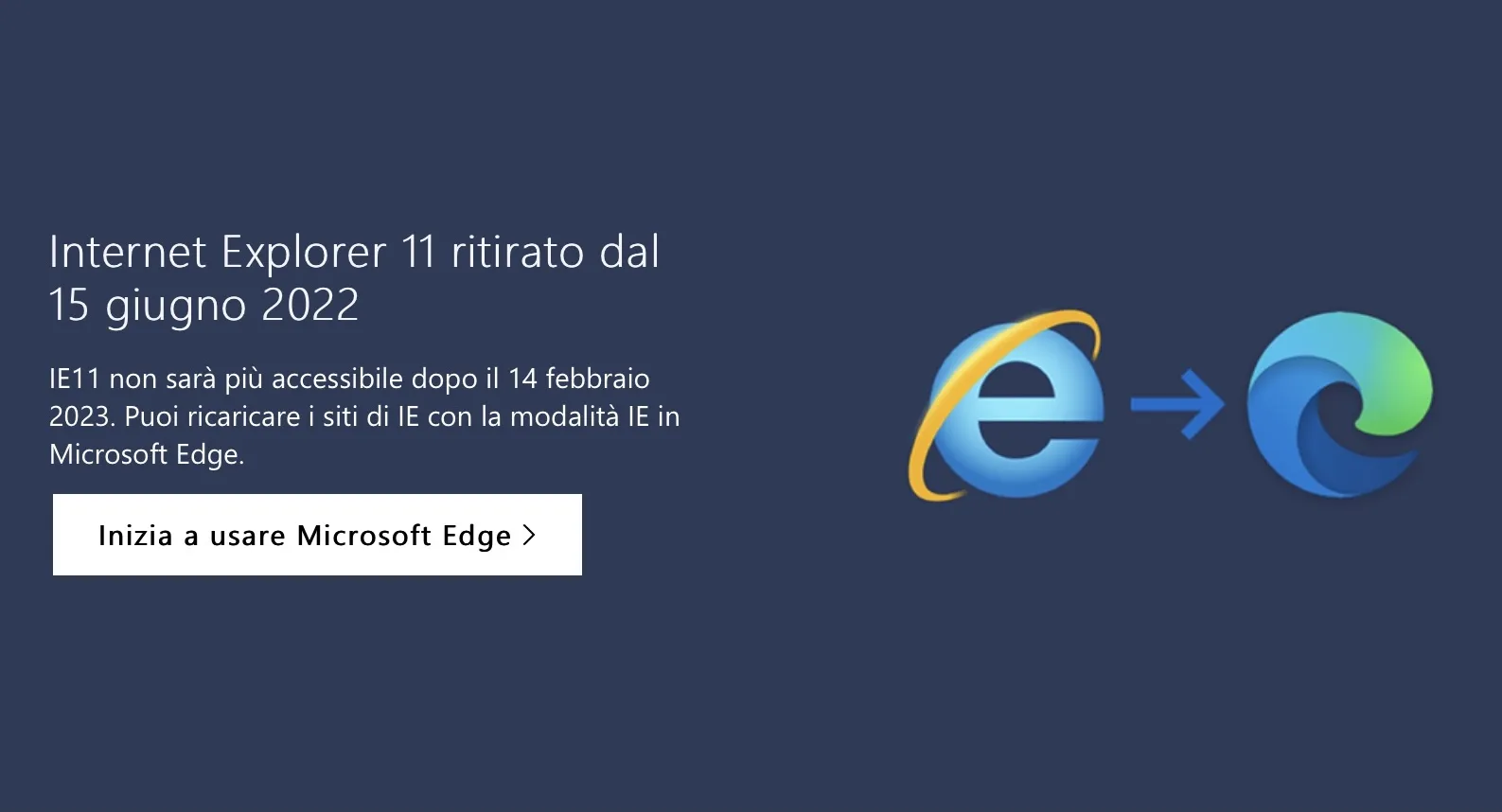 È arrivata la fine per Internet Explorer È arrivata la fine per Internet Explorer