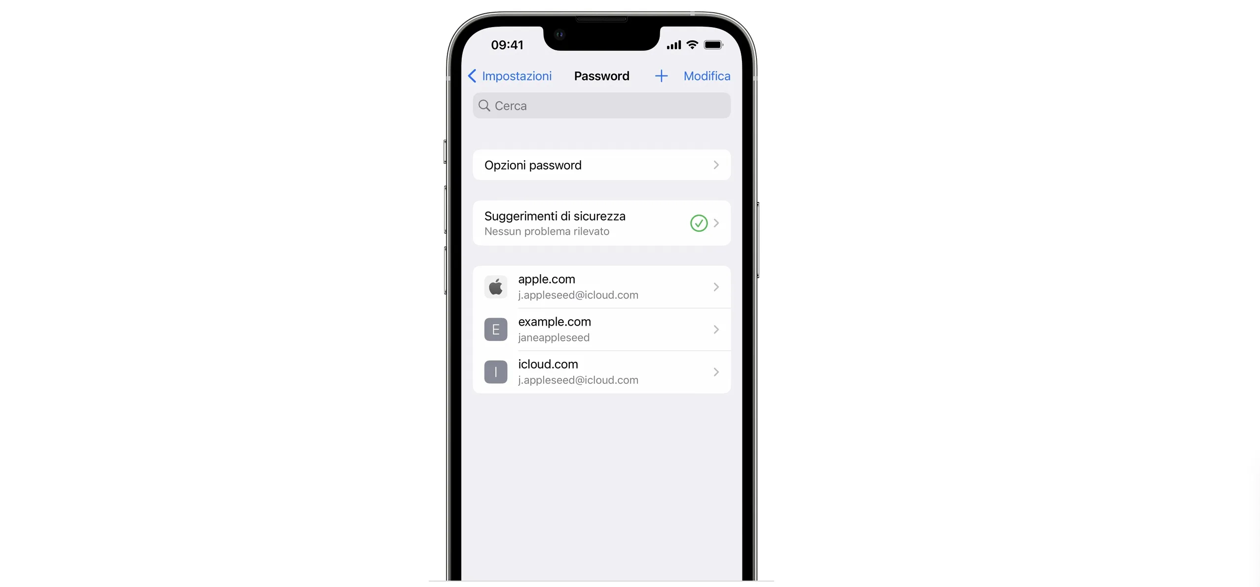 Come usare password e passkey salvate su iPhone e iPad