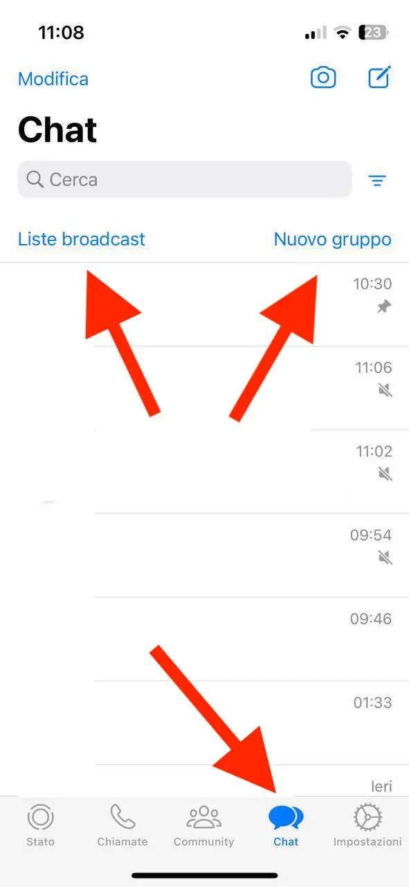 Come inviare messaggi WhatsApp a più persone contemporaneamente su iPhone Come inviare messaggi WhatsApp a più persone contemporaneamente su iPhone