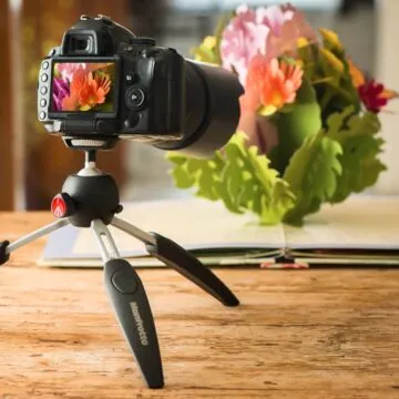 Manfrotto Pixi Evo, treppiede da tavolo con gambe estensibili