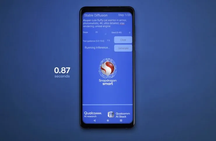 Qualcomm genera immagini AI a velocità record
