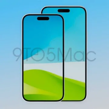 Il rendering di iPhone 15 Plus mostra cornici piccole e Dynamic Island