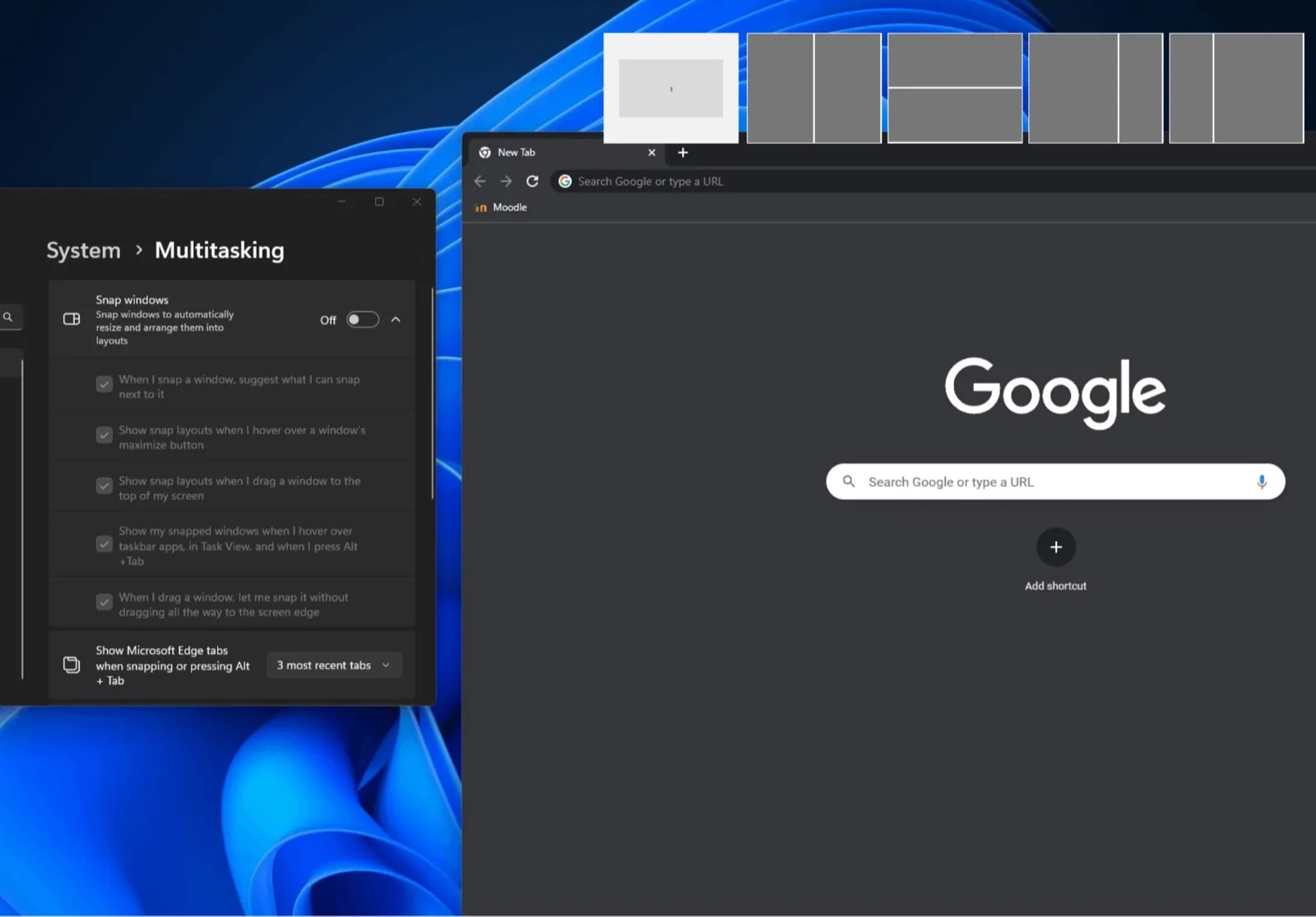 Nello snapping delle app di Windows 11 arriva l’AI Nello snapping delle app di Windows 11 arriva l’AI