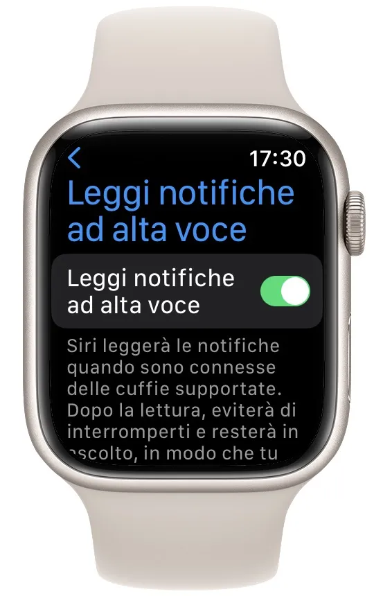 Gestire le notifiche di Apple Watch