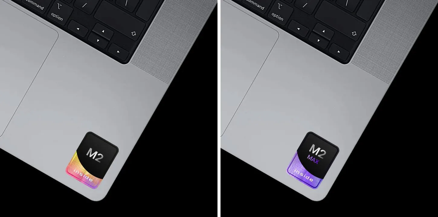 Gli adesivi stile Intel Inside… per i Mac con M1 e M2 Gli adesivi stile Intel Inside… per i Mac con M1 e M2