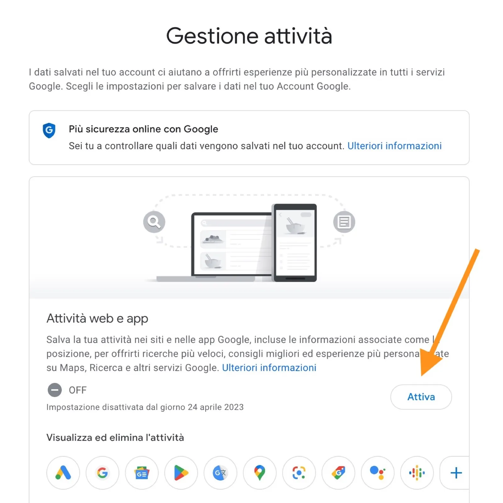 Come limitare e cancellare dati e attività Google Come limitare e cancellare dati e attività Google