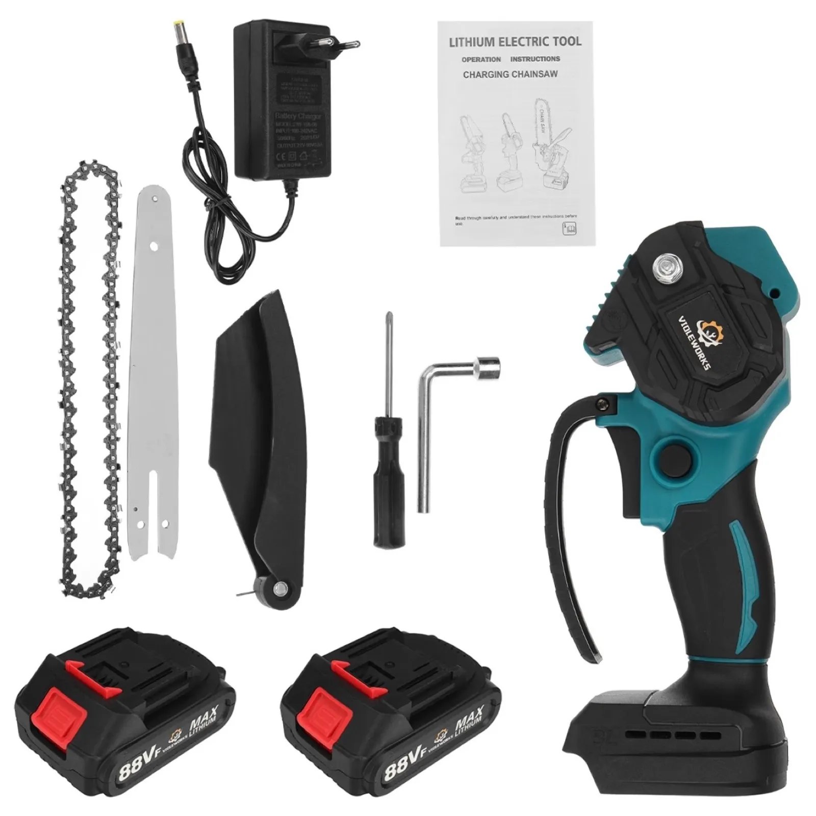 VIOLEWORKS 88VF è la motosega elettrica senza fili da 3.000 Watt VIOLEWORKS 88VF è la motosega elettrica senza fili da 3.000 Watt