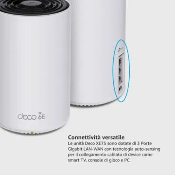 TP- Link Deco XE75 spinge al massimo Wi-Fi 6E