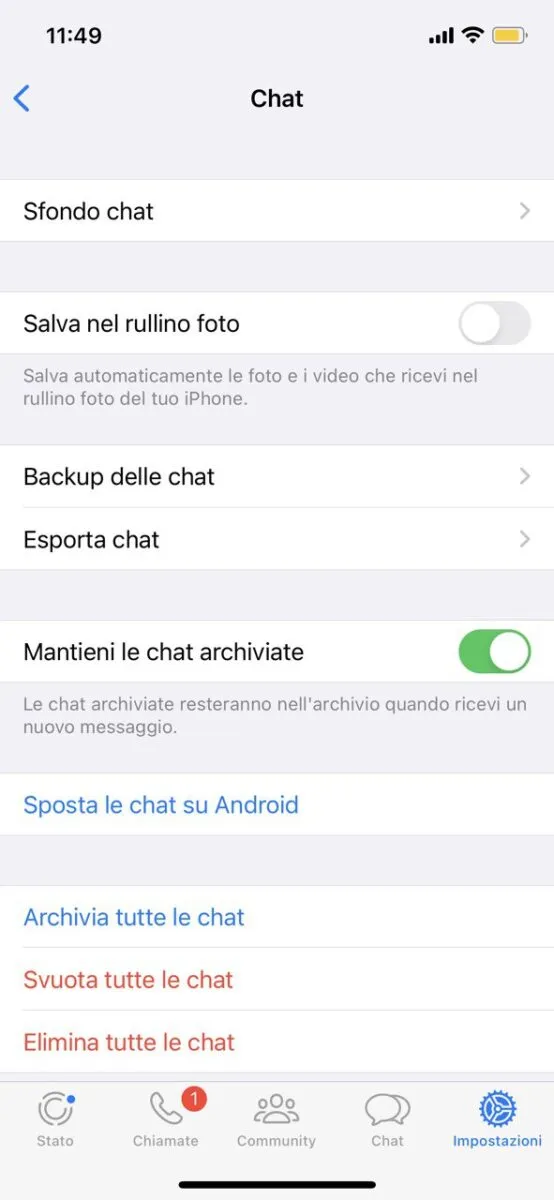 WhatsApp trasferirà le chat sul nuovo iPhone senza iCloud
