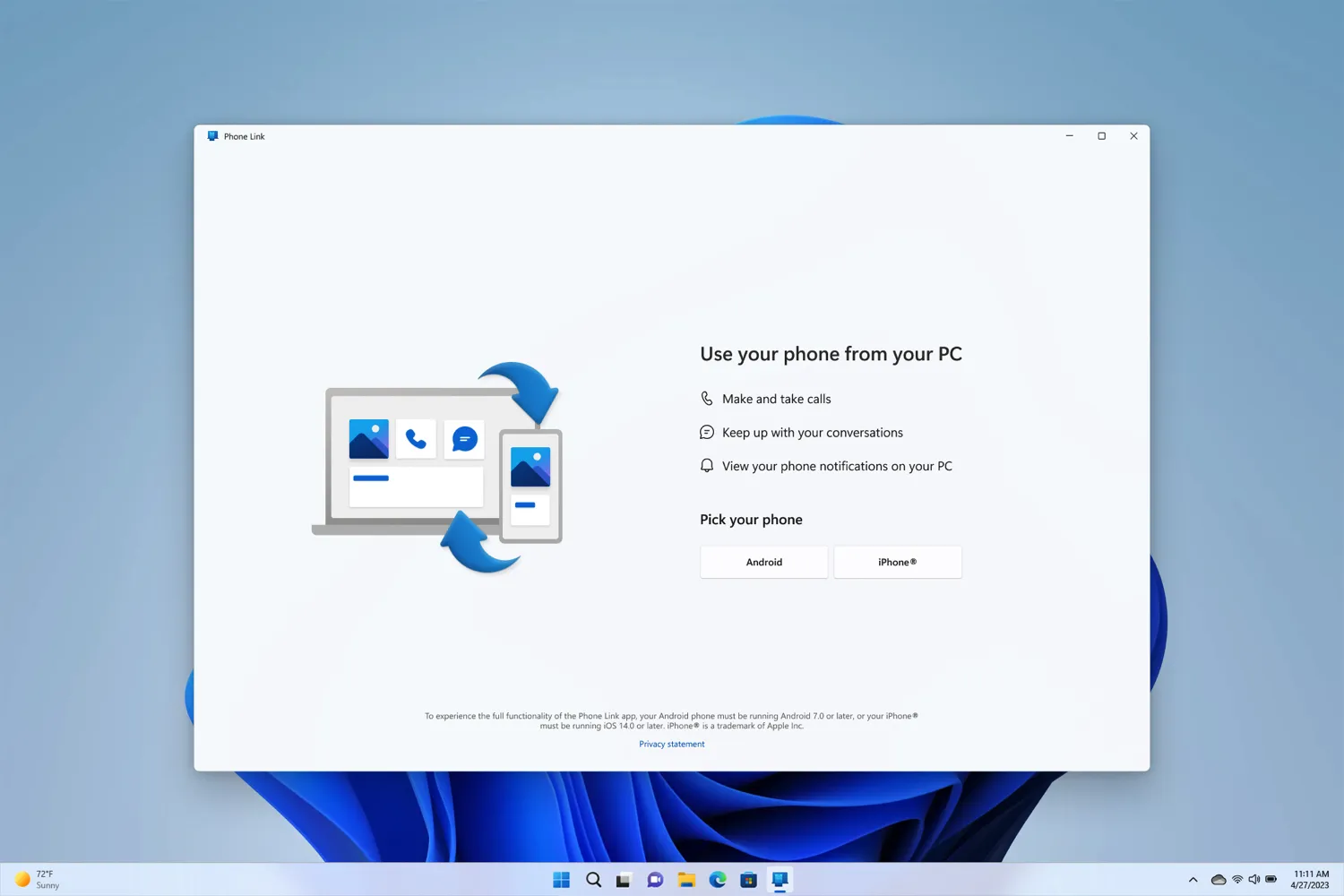 Windows 11 e iPhone collegati per tutti per la prima volta