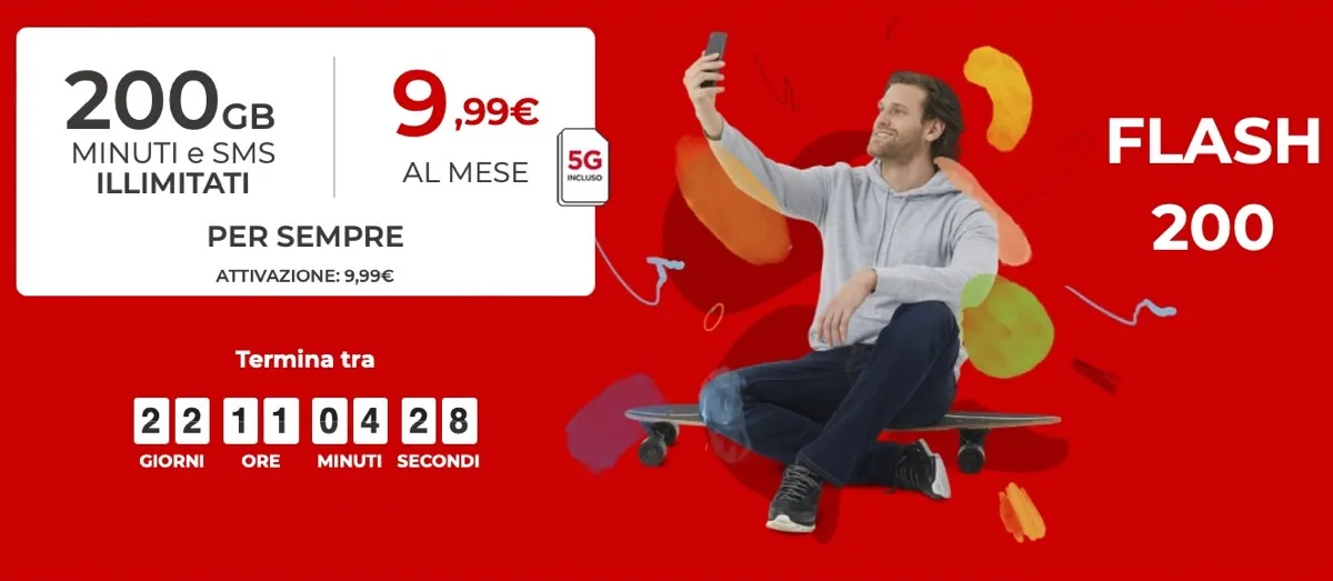 Iliad Flash 200, l’offerta più generosa per il quinto compleanno Iliad Flash 200, l’offerta più generosa per il quinto compleanno
