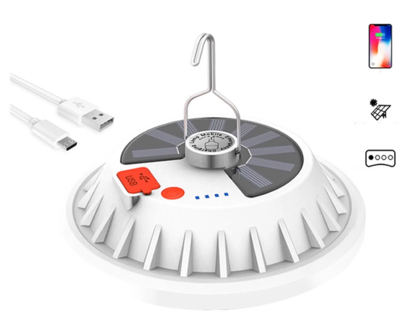 La lampada da tenda XMUND con carica solare a meno di 7 €