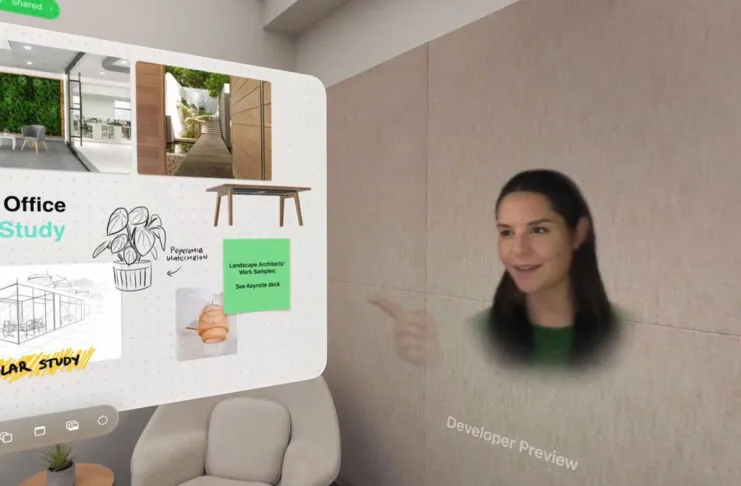 Vision Pro può creare fluttuanti avatar realistici per FaceTime