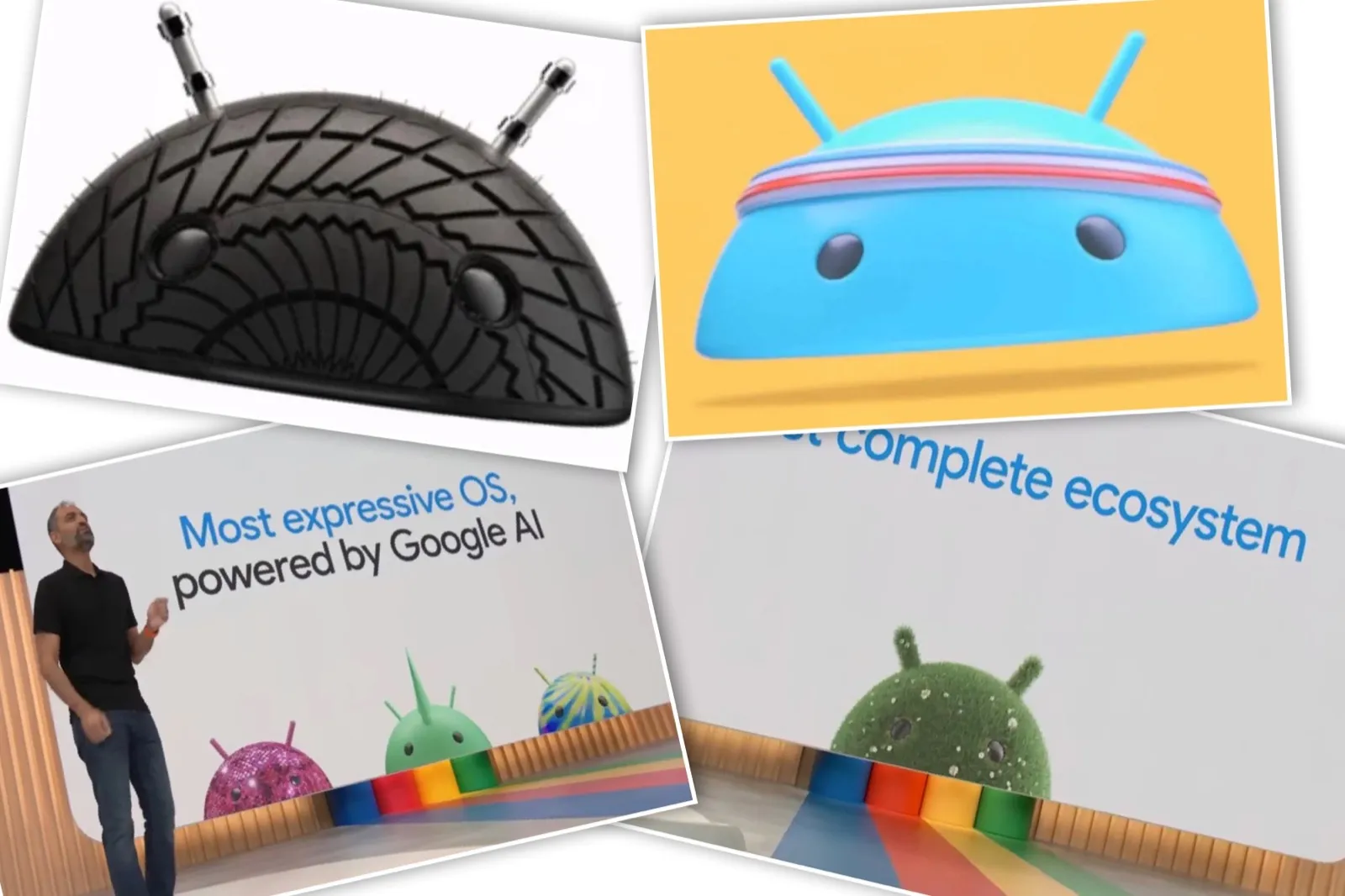 Rivoluzione marchio Android, nome in maiuscolo e logo in 3D Rivoluzione marchio Android, nome in maiuscolo e logo in 3D