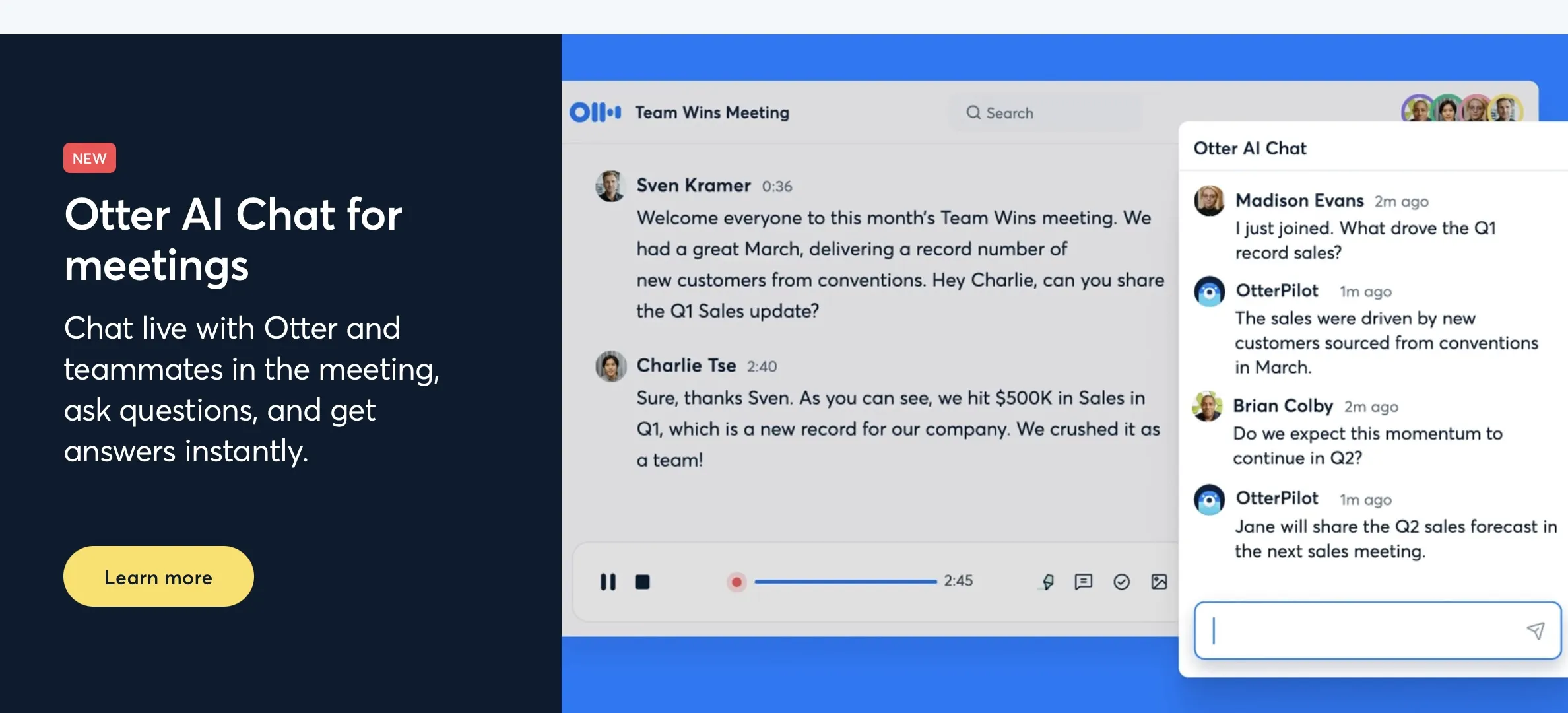 Otter Chat è la chat AI per le riunioni di lavoro Otter Chat è la chat AI per le riunioni di lavoro