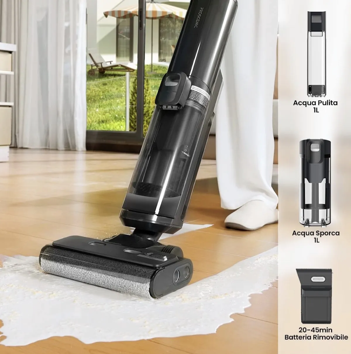 Proscenic WashVac F20: recensione della lavapavimenti 3 in 1 Proscenic WashVac F20: recensione della lavapavimenti 3 in 1