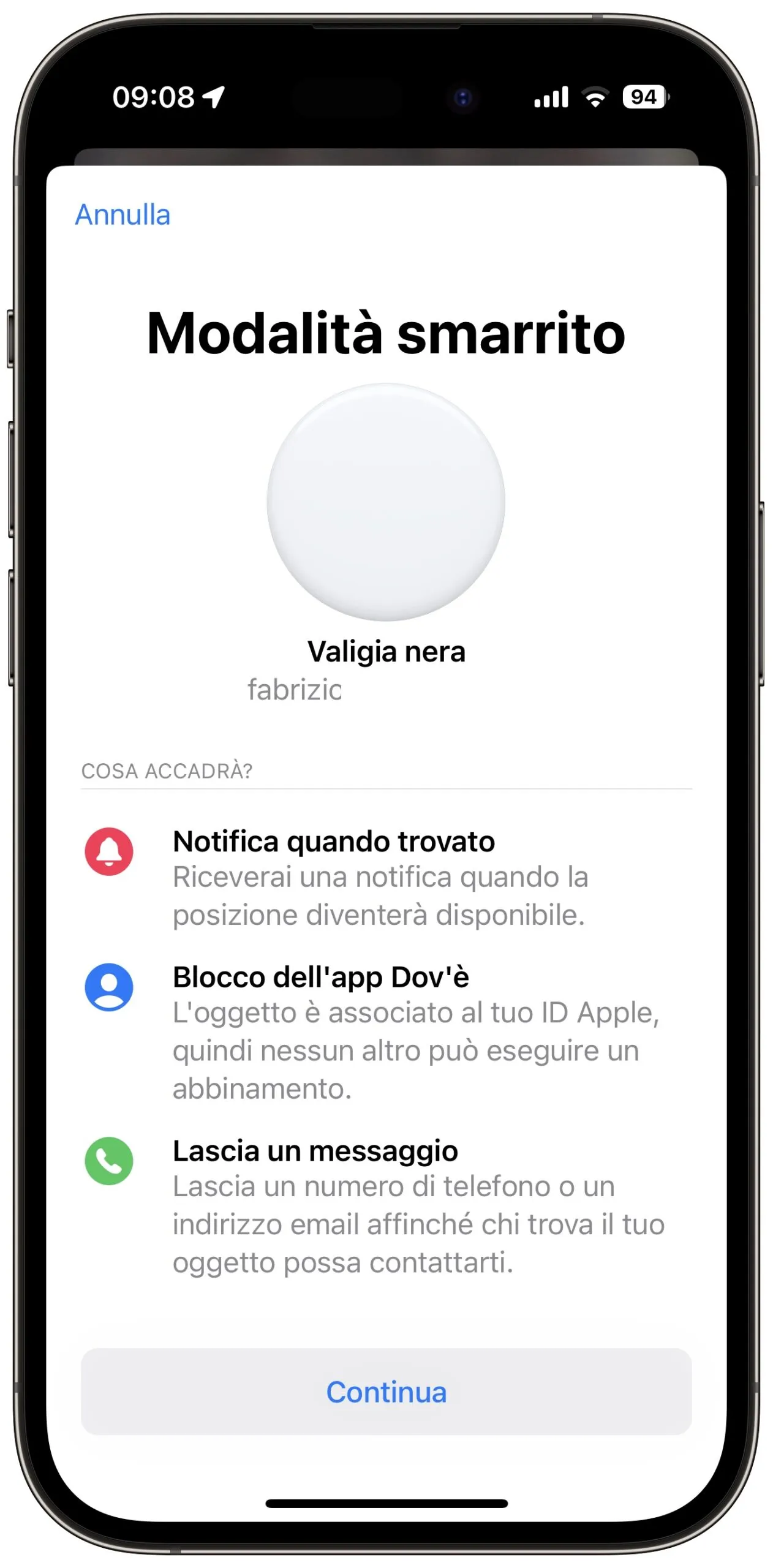 Usare airtag per trovare una valigia Usare airtag per trovare una valigia