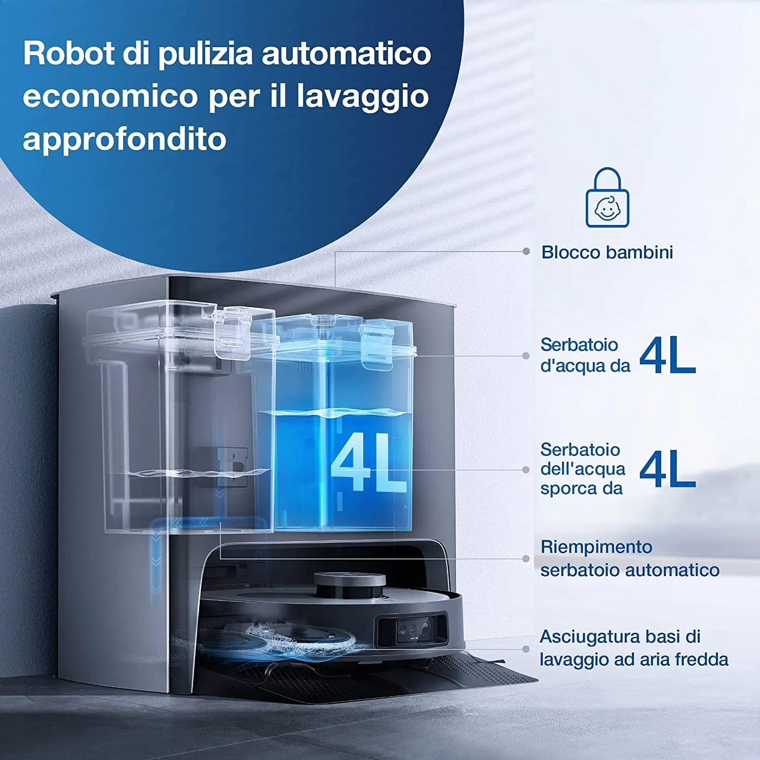 I migliori aspirapolvere robot per pulire e lavare con serbatoio I migliori aspirapolvere robot per pulire e lavare con serbatoio