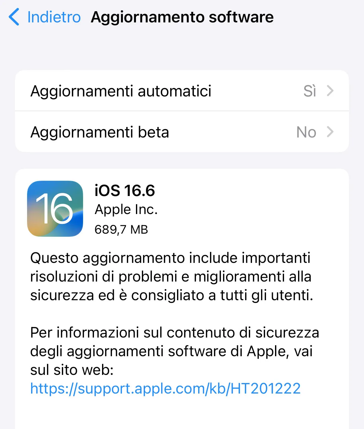 Disponibili aggiornamenti a iOS 16.6 e iPadOS 16.6
